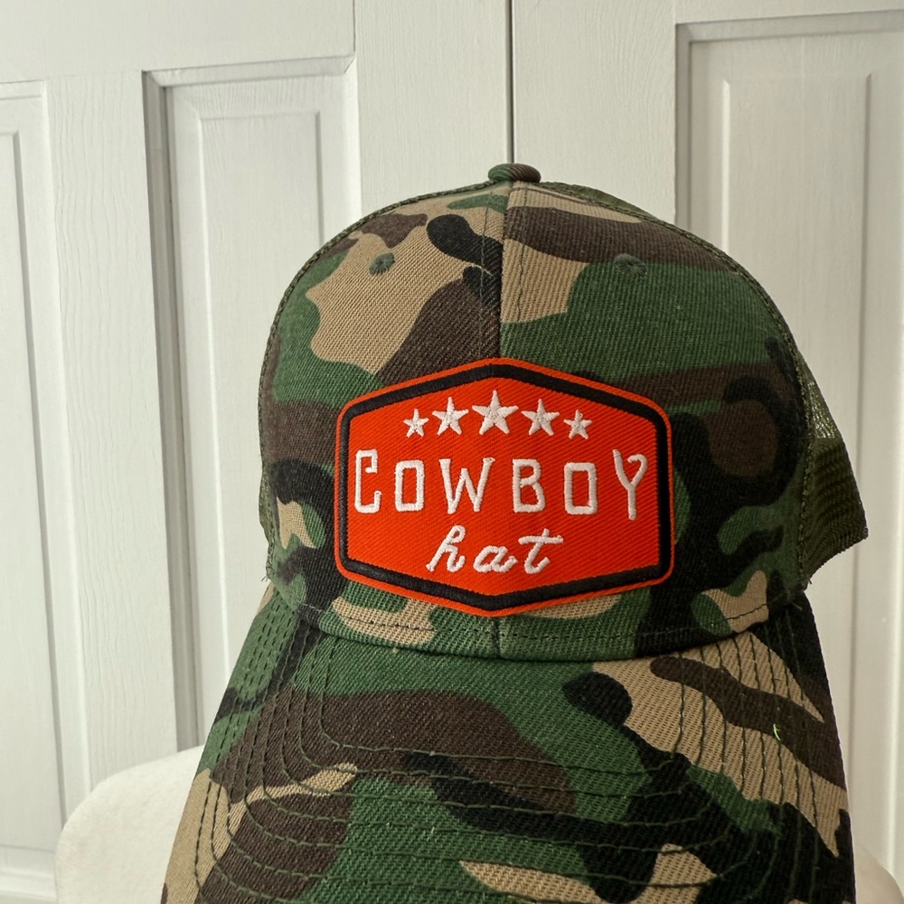 Camouflage Cowboy Trucker Hat - Picture 4 of 5